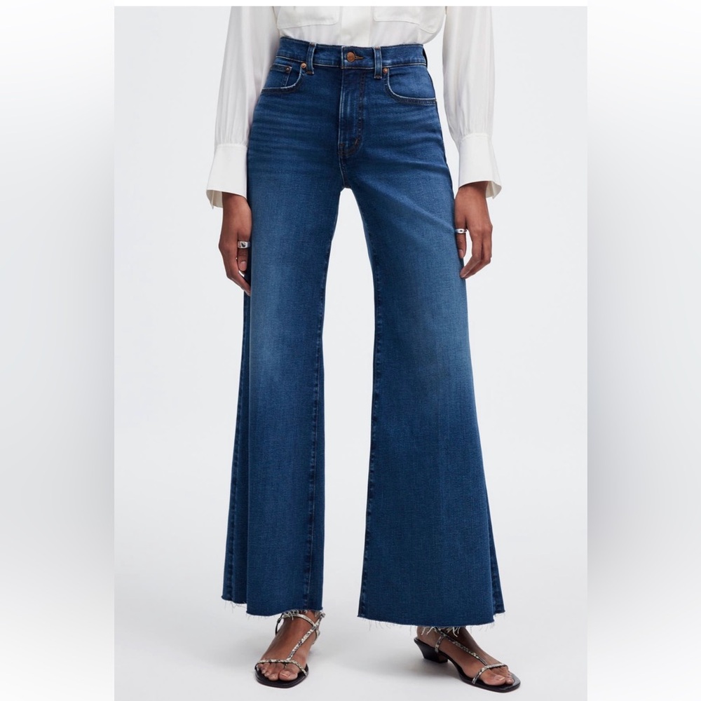 Madewell cropped flare jeans